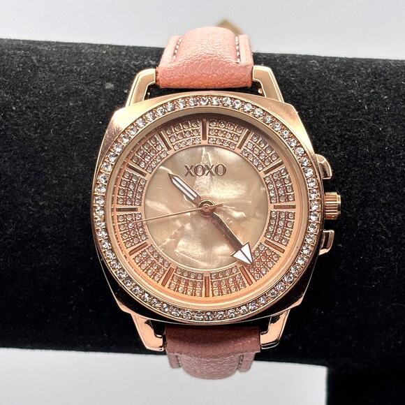 Gold & Pink XOXO Watch - Picture 1 of 5